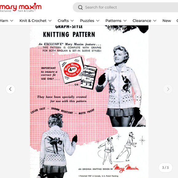 Vintage Mary Maxim skaters cardigan in heavy wool - Picture 3 of 8